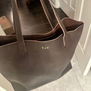 Cuyana Leather Tote Bag